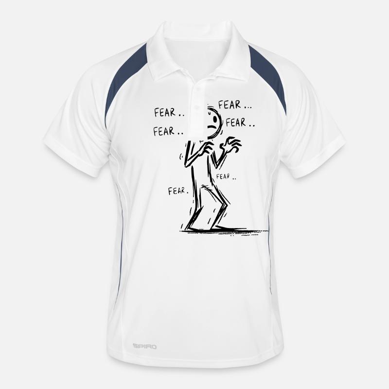 Anxious man Men's Polo breathable