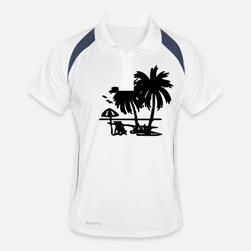 Palm tree Men's Polo breathable