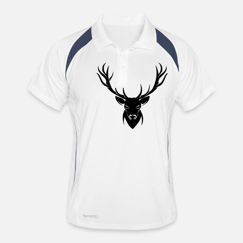 Hirsch Männer Polo atmungsaktiv