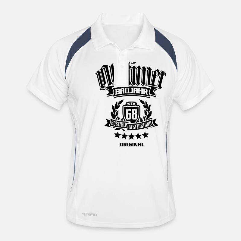 Oldtimer Baujahr 1968 Männer Polo atmungsaktiv