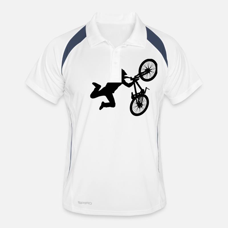 Mountainbiker Männer Polo atmungsaktiv