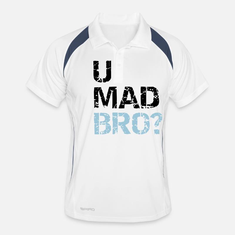 u mad bro? Men's Polo breathable