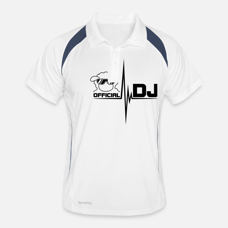 Official DJ Sheep - Men's Polo breathable - white/navy