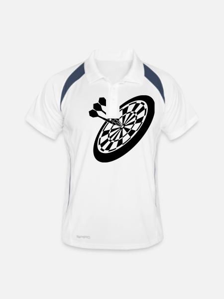 Dart Sport - Polo respirant Homme - blanc/marine - Devant