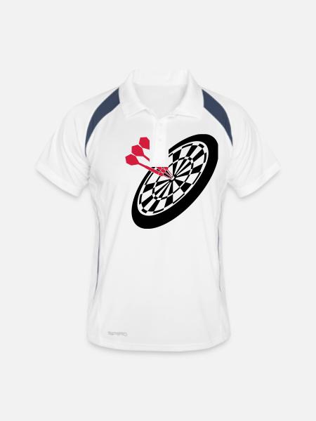 Dart Sport - Polo respirant Homme - blanc/marine - Devant