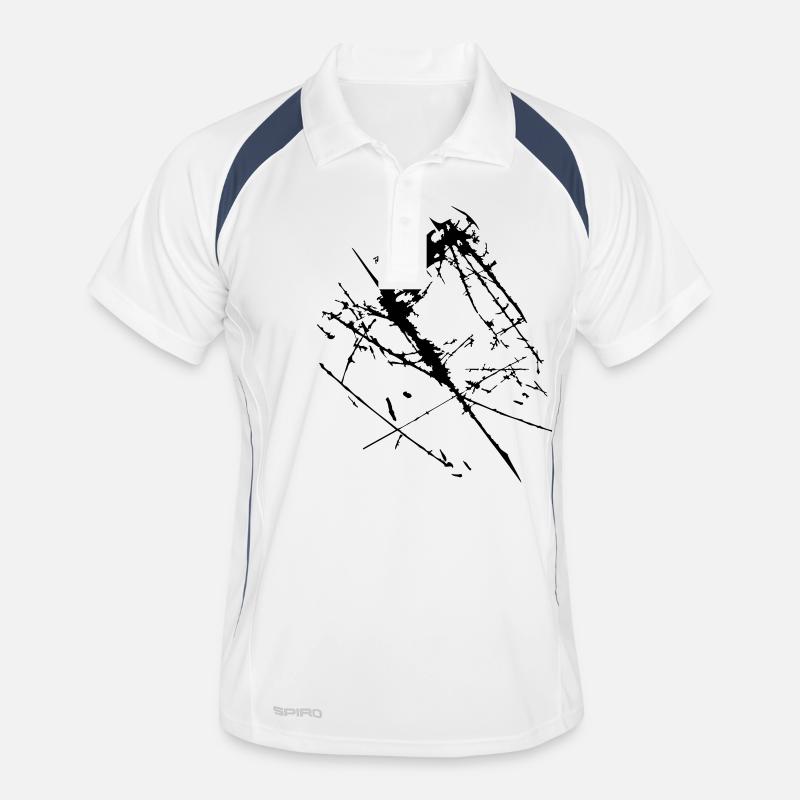 Scratches cracks Scratched Men's Polo breathable