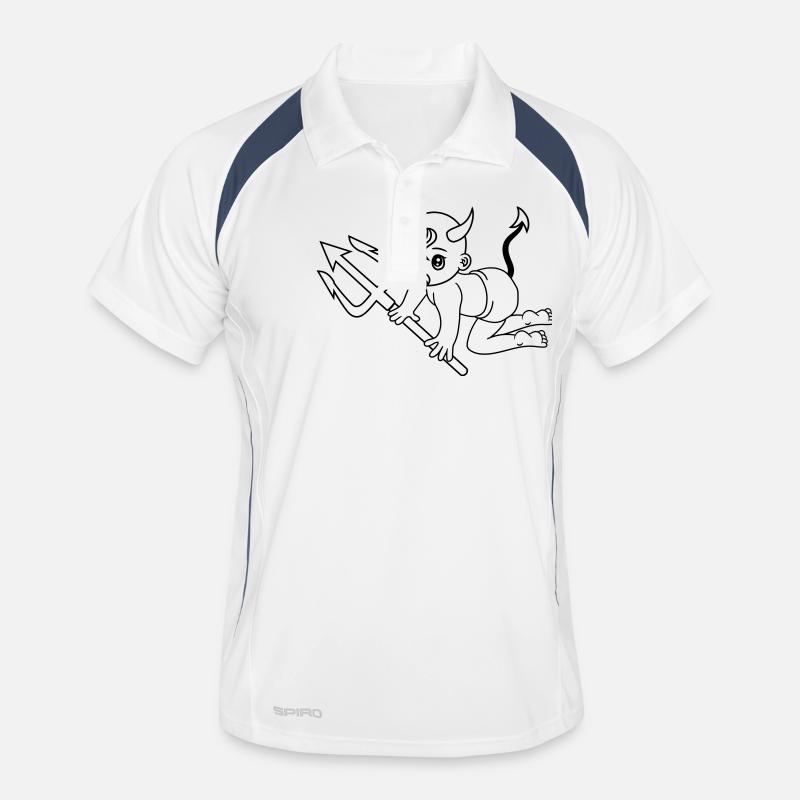 evil devil demon hell devil satan crawling pacifie Men's Polo breathable