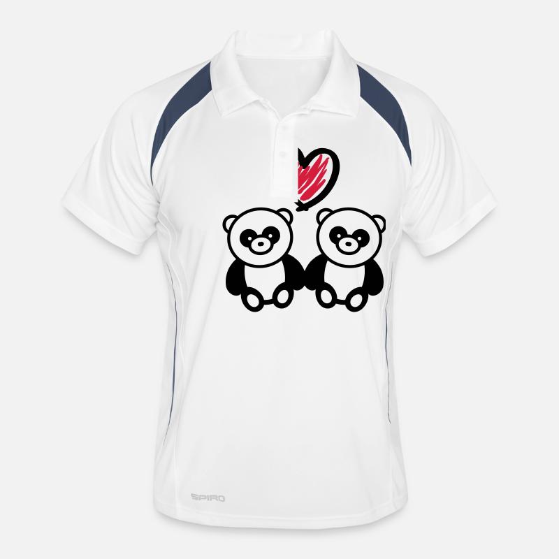 panda_love_r2 Men's Polo breathable