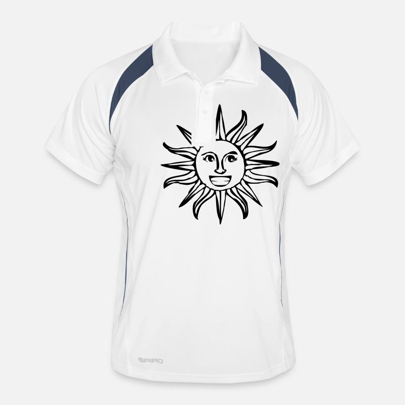 Soleil vacances d'été heureux Polo respirant Homme