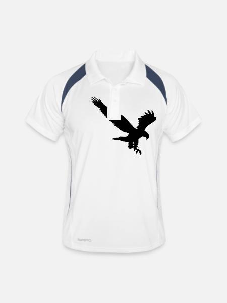 aquila - Men's Polo breathable - white/navy