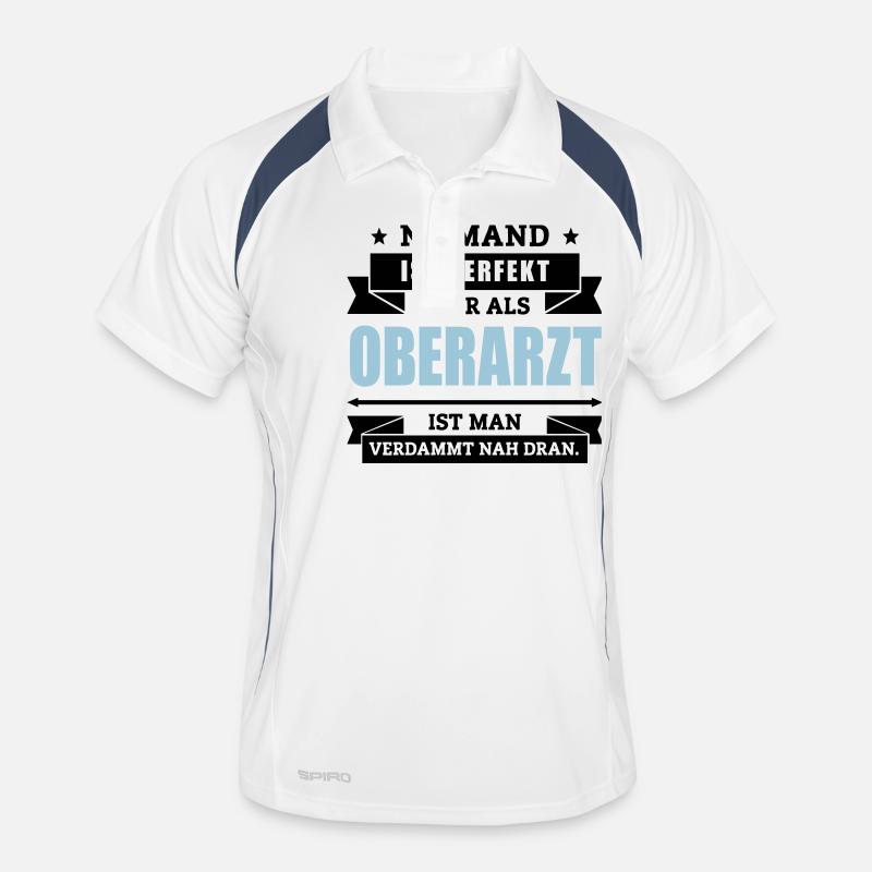 Funshirt Oberarzt Männer Polo atmungsaktiv