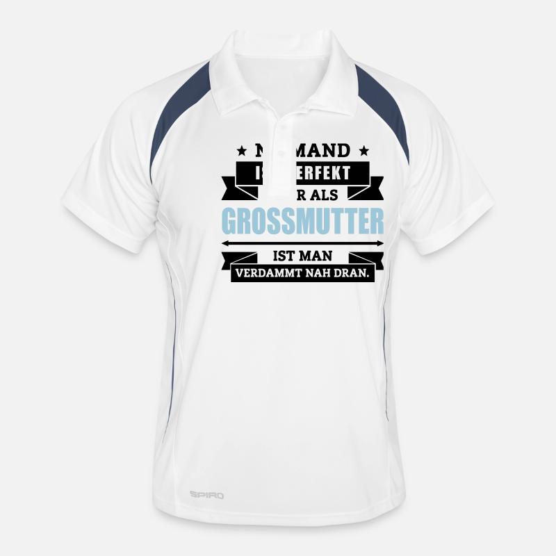 Funshirt Großmutter Männer Polo atmungsaktiv