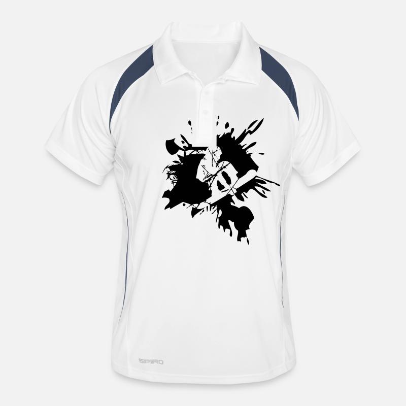 snowboards conception de logo de graffiti de coule Polo respirant Homme