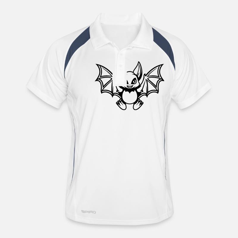 fledermaus comic Männer Polo atmungsaktiv