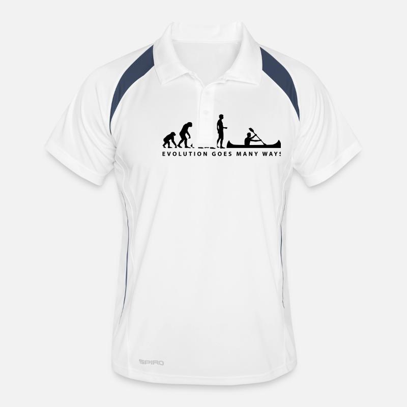 evolution_ruderer_b_1c - Men's Polo breathable - white/navy