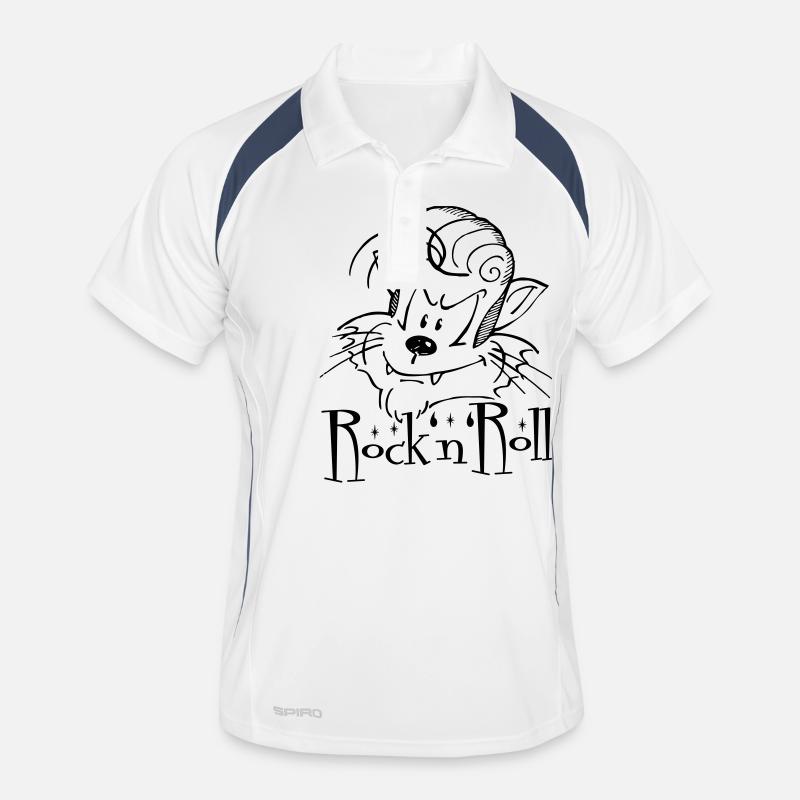 Rock'n'Roll Cat Men's Polo breathable