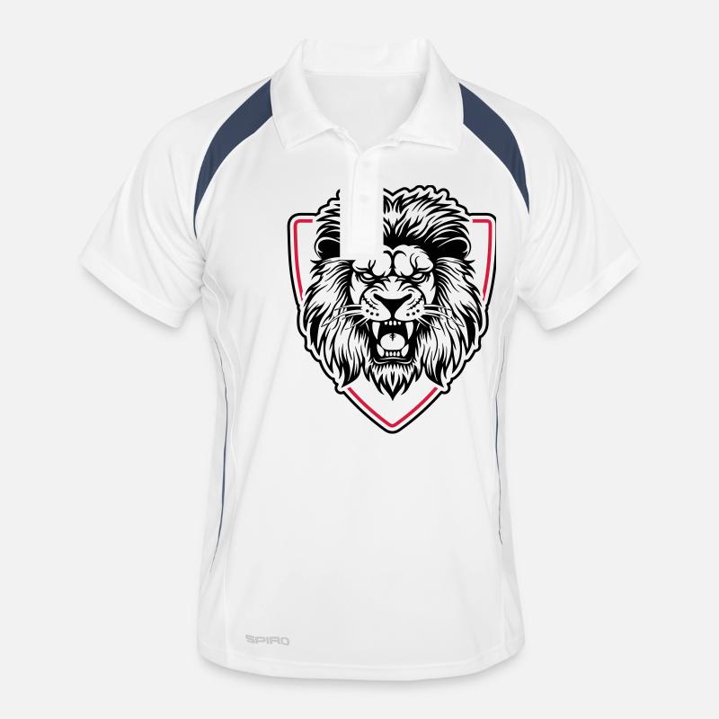 Motivation de la tête du bouclier de lion Polo respirant Homme
