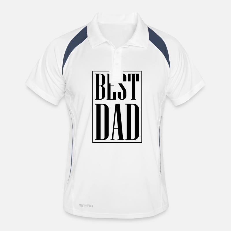 Bester Papa Dad Männer Polo atmungsaktiv