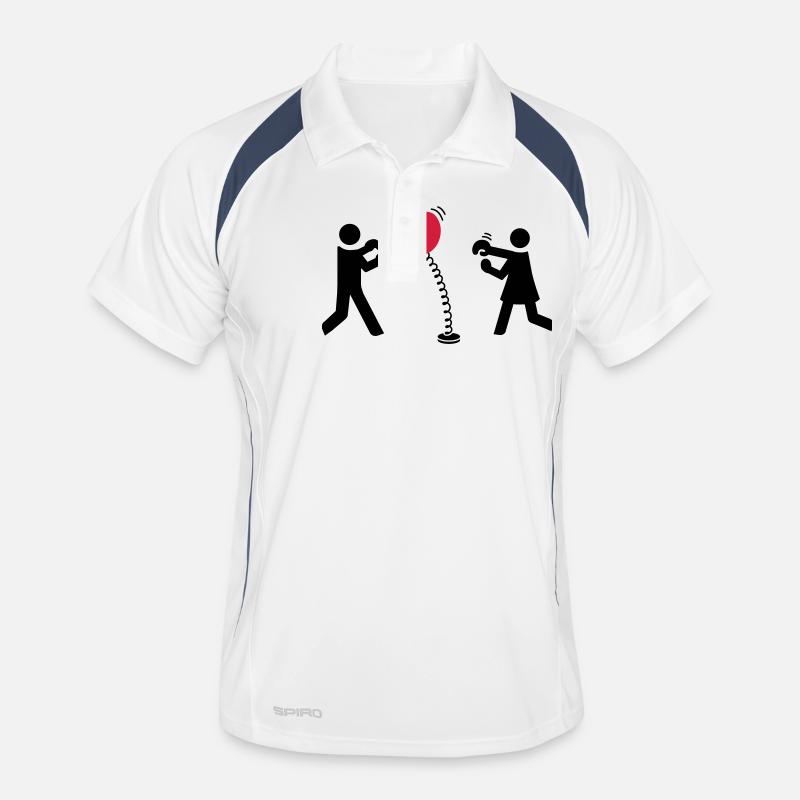 Herz boxen Männer Polo atmungsaktiv