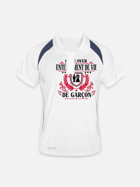 Enterrement de vie de garçon - Game Over - Men's Polo breathable - white/navy - Front