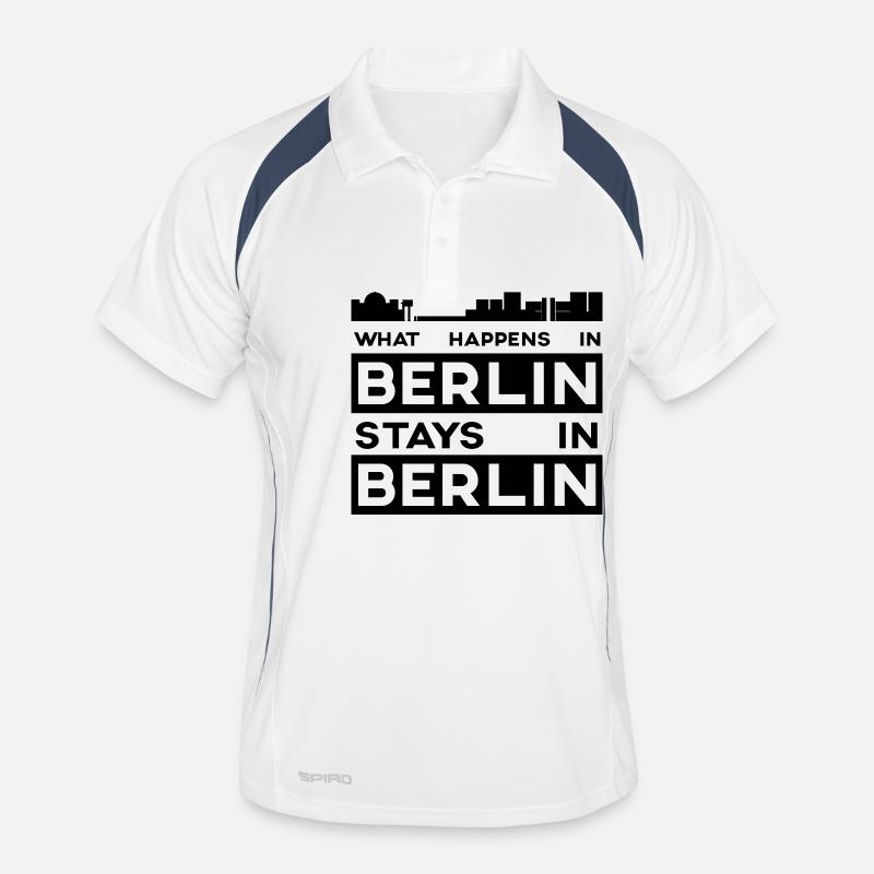 What Happens in Berlin Stays in Berlin Men's Polo breathable