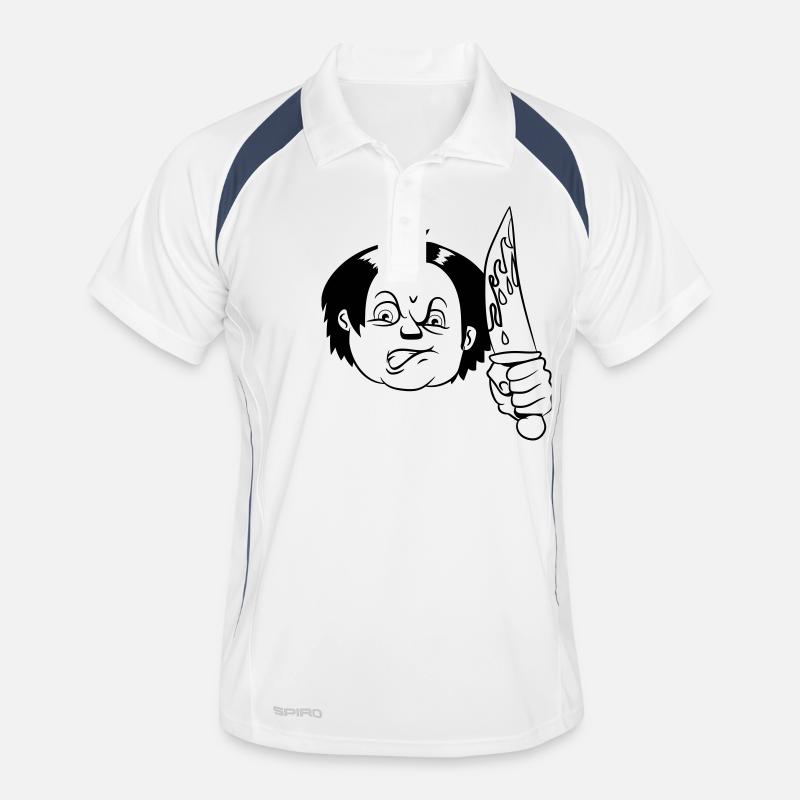 Horror messer Männer Polo atmungsaktiv