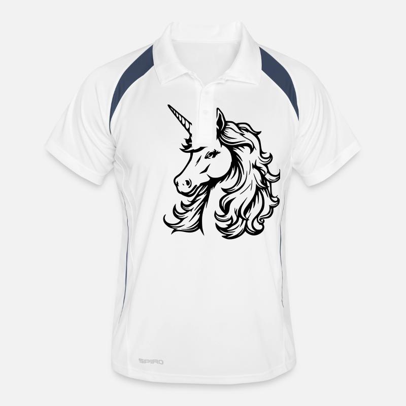 Schlichtes Einhorn-Design Männer Polo atmungsaktiv