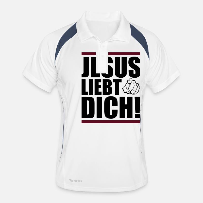 Jésus t’aime Polo respirant Homme