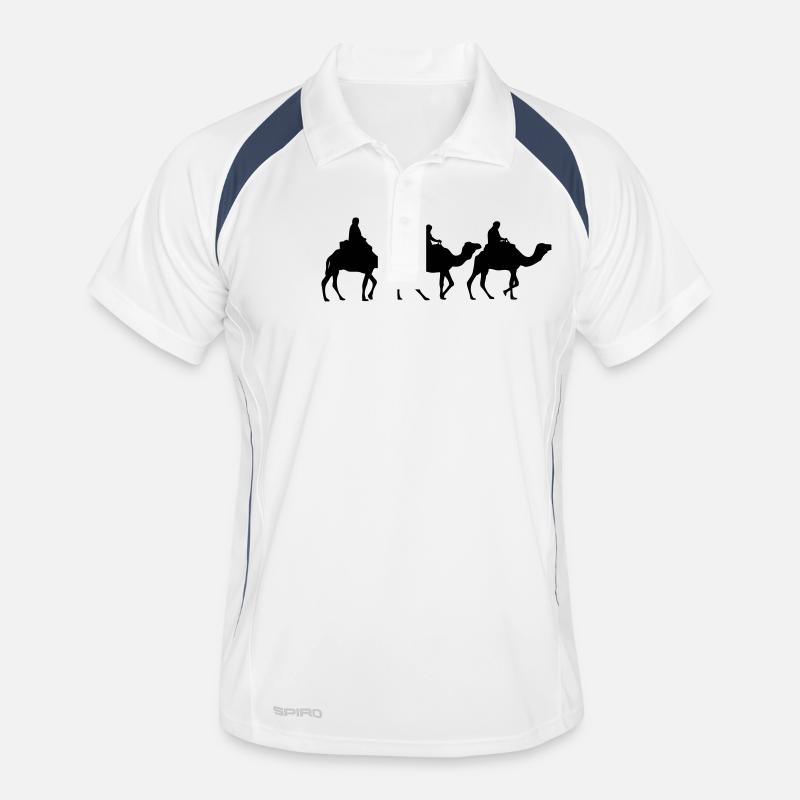 Camel - Dromedar - Kamel - Karawane Männer Polo atmungsaktiv