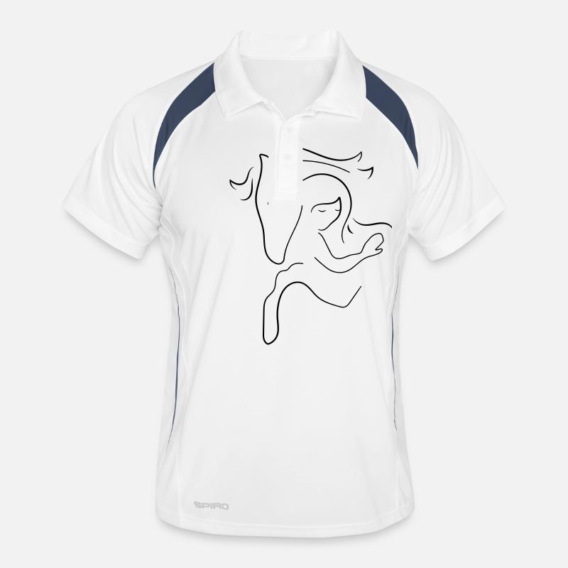 Pferd Männer Polo atmungsaktiv