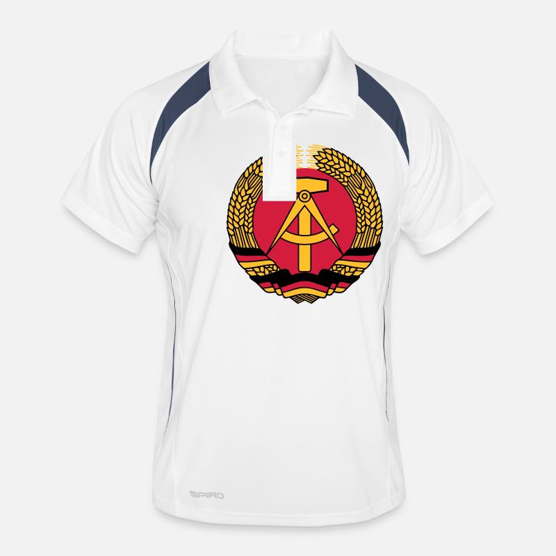 emblème ddr rda Polo respirant Homme