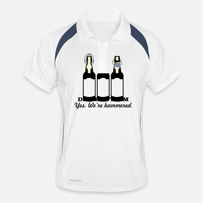 3 bouteilles de bière / 3 beer bottles (c, 3c) Polo respirant Homme