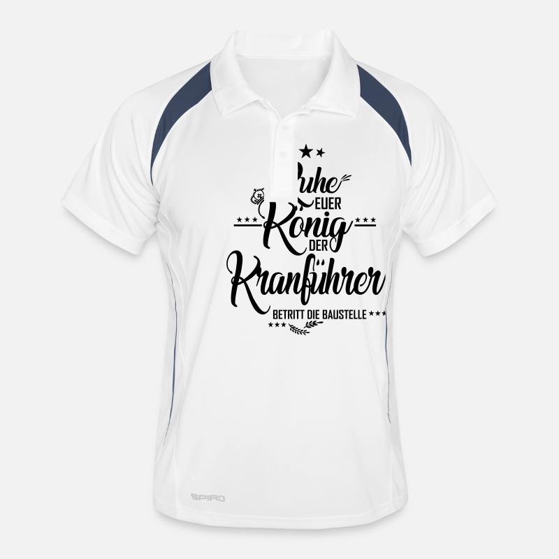 Kranführer Männer Polo atmungsaktiv