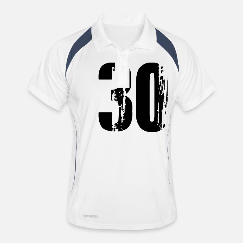 30 - Nummer Männer Polo atmungsaktiv