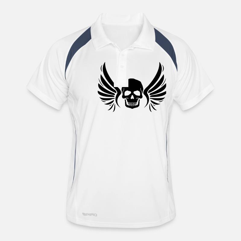 fly_skull_01 Men's Polo breathable