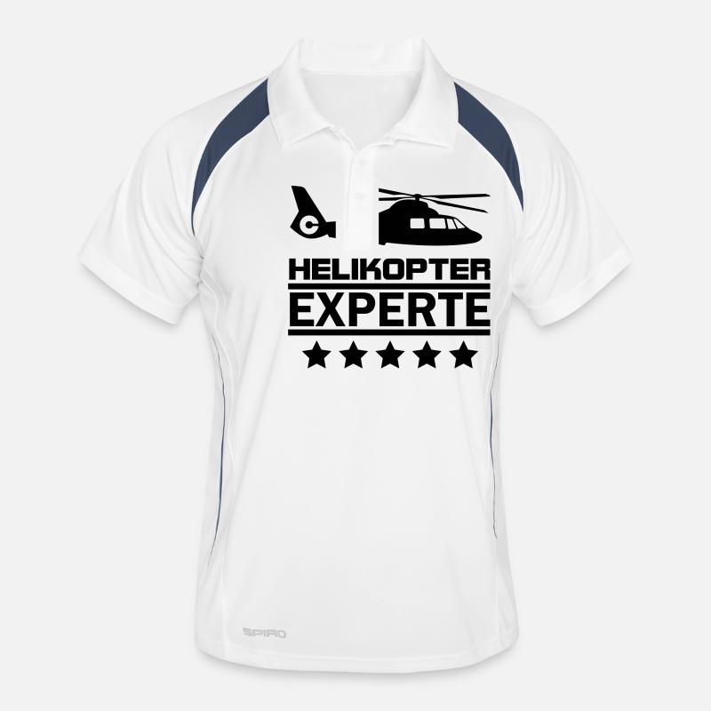 helikopter experte Männer Polo atmungsaktiv