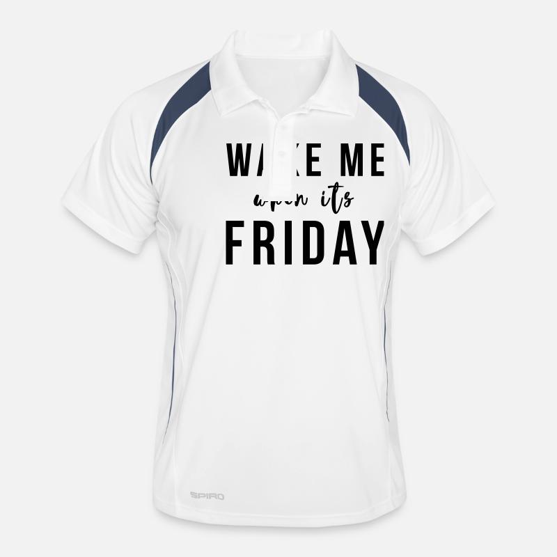 Wake me when it's Friday Men's Polo breathable