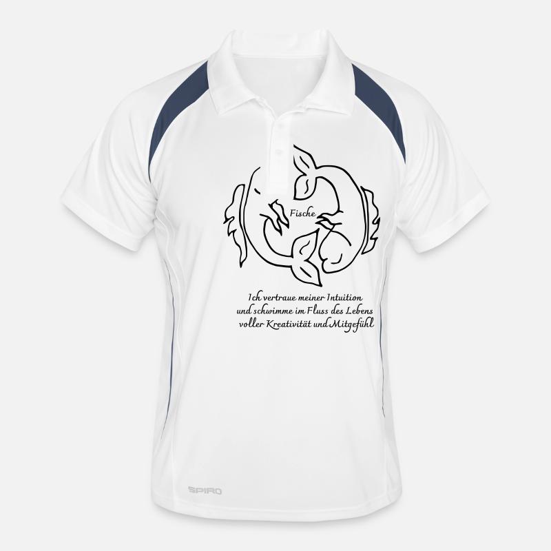 Zodiac sign Pisces Men's Polo breathable