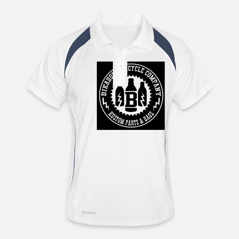 Round Logo Männer Polo atmungsaktiv