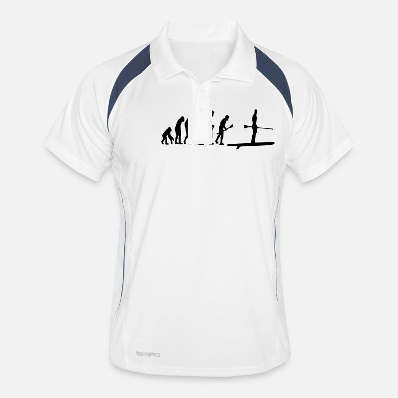 Paddle Evolution - Polo respirant Homme - blanc/marine