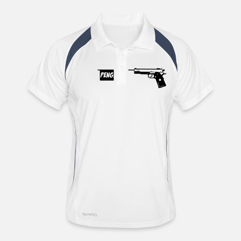 Gun PENG! Novelty Item gun 1c Men's Polo breathable
