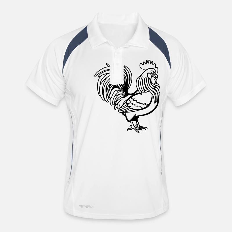 Hahn witzig vogel Männer Polo atmungsaktiv