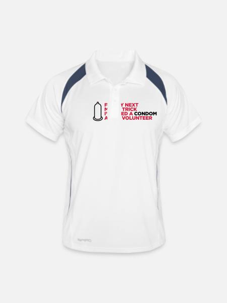 My dirty magic trick! - Men's Polo breathable - white/navy - Front