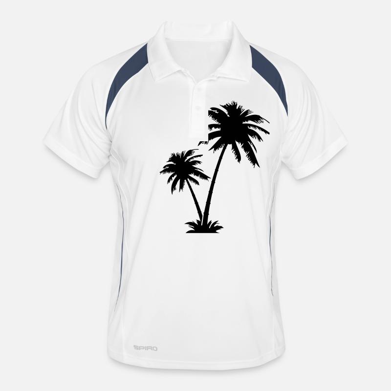 palm trees Men's Polo breathable