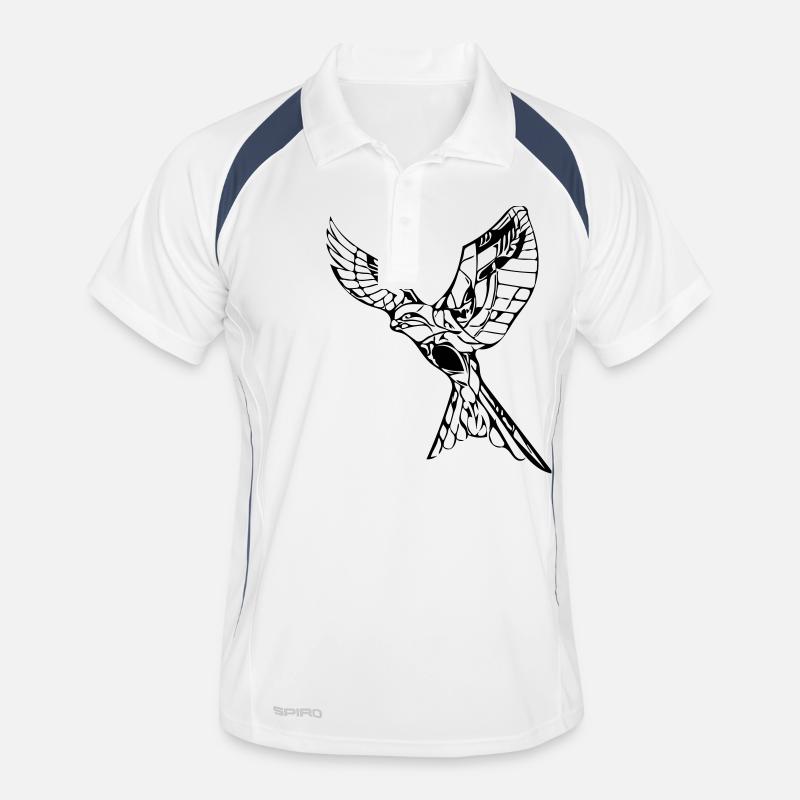 Elegant flying hawk Men's Polo breathable