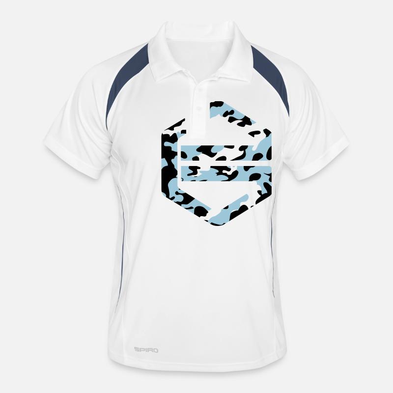 FC Groningen - Männer Polo atmungsaktiv - Weiß/Navy