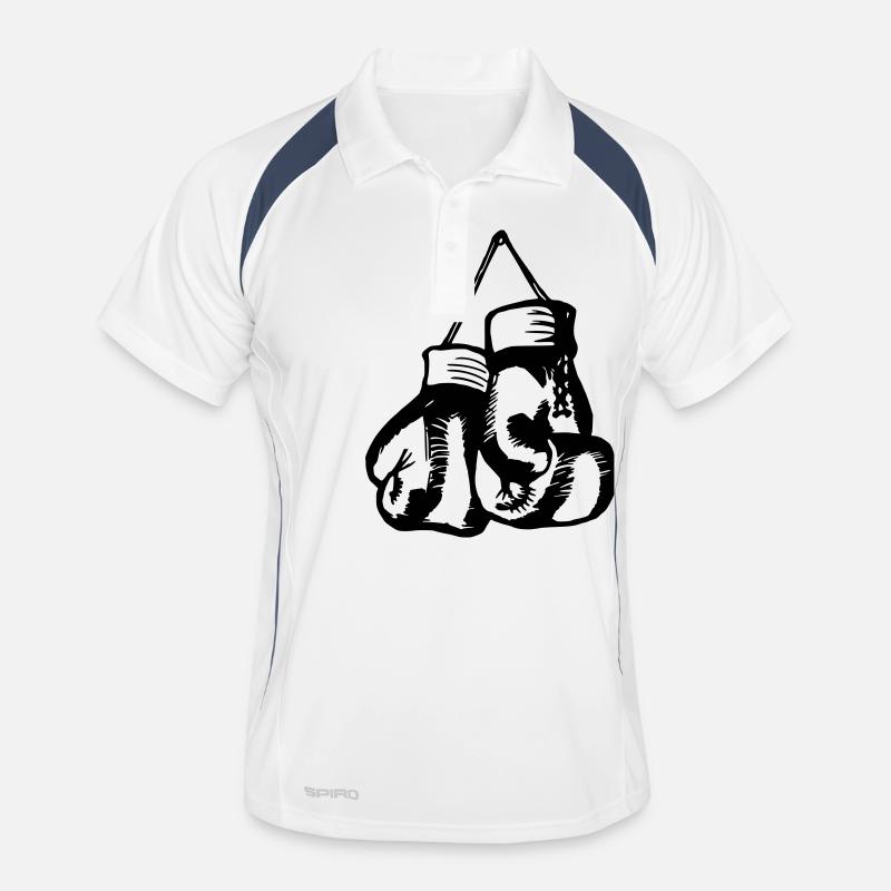 Boxing Gloves / Boxing Vector Design Men's Polo breathable