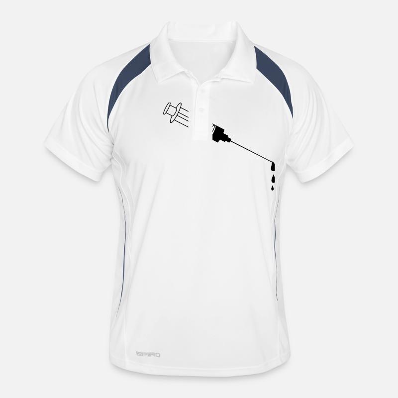 Blood Syringe Männer Polo atmungsaktiv