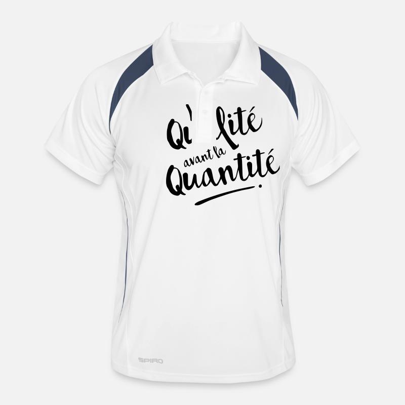 QUALITE avant QUANTITE Polo respirant Homme