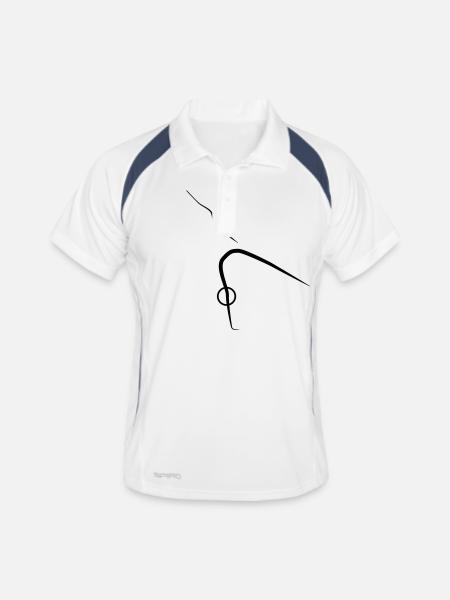 Gymnastics - Gymnast - Men's Polo breathable - white/navy - Front